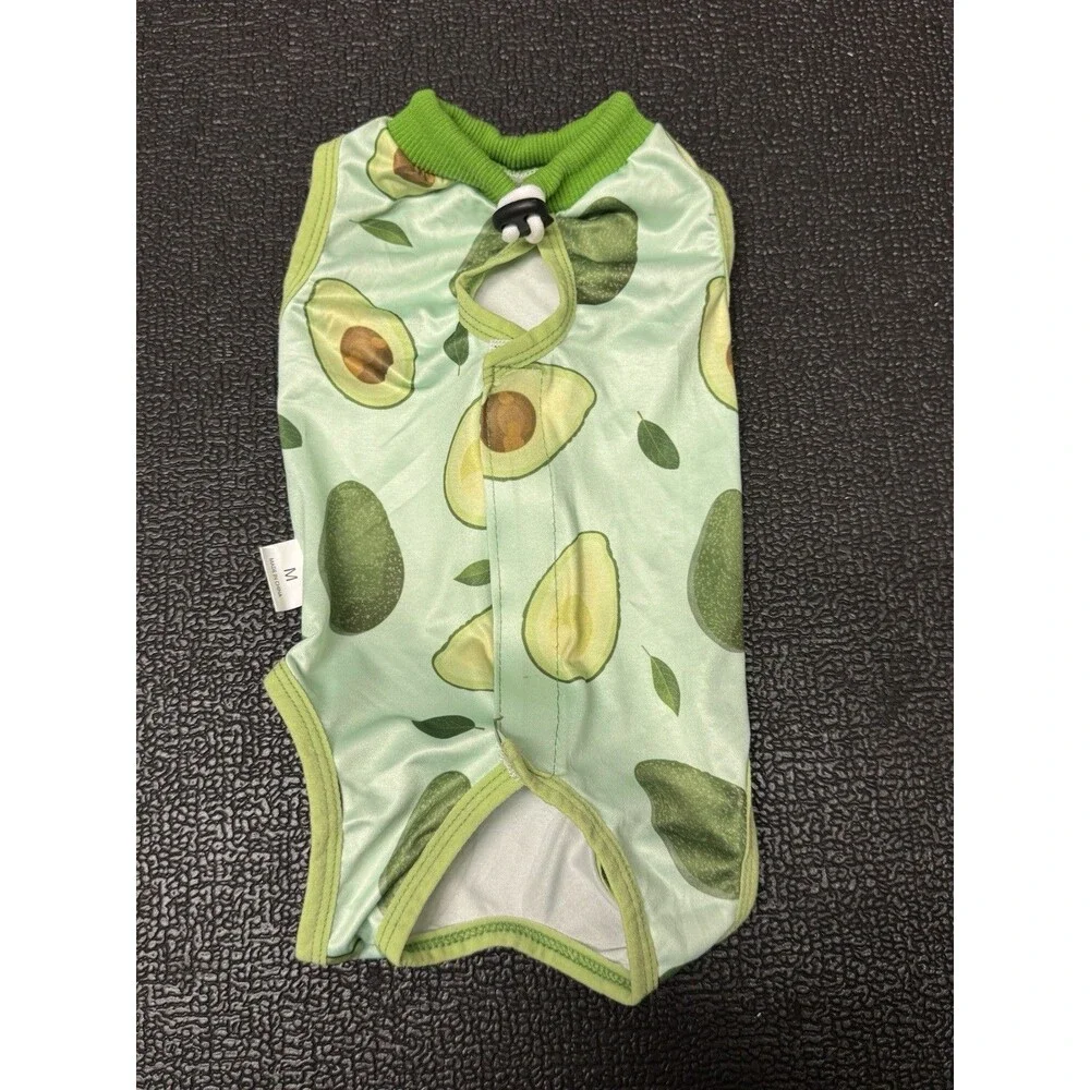 Lime Green Dog Avacado Outfit for Small Dogs Pet Clothes Size M